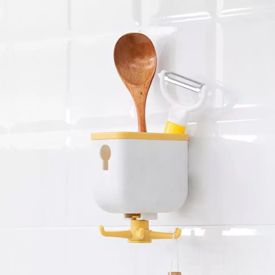 Creative New Storage Rotating Rack With Claw Hook, 360 Rotatable Hook Storage Hanger, Punch Free Multipurpose Hook, Home Storage Cabinet Rack, Wall Mounted Spoon Holder Rack Creative New Storage Rotating Rack With Claw Hook, 360 Rotatable Hook Storage Hanger, Punch Free Multipurpose Hook, Home Storage Cabinet Rack, Wall Mounted Spoon Holder Rack